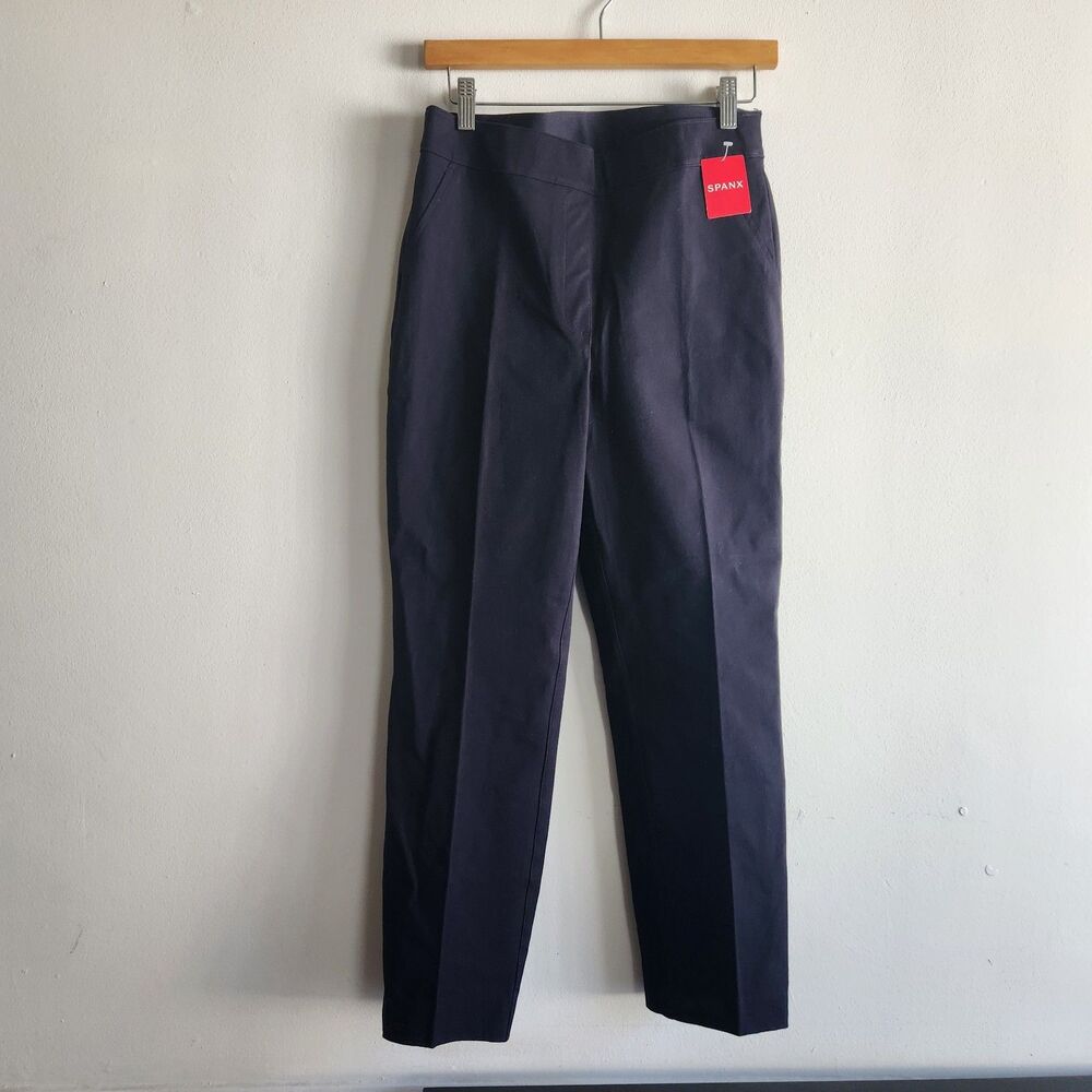 SPANX Women's Polished Ankle Slim Classic Navy Blue Dress Pants Size Small event